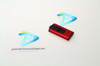 memoria USB plástico con metal